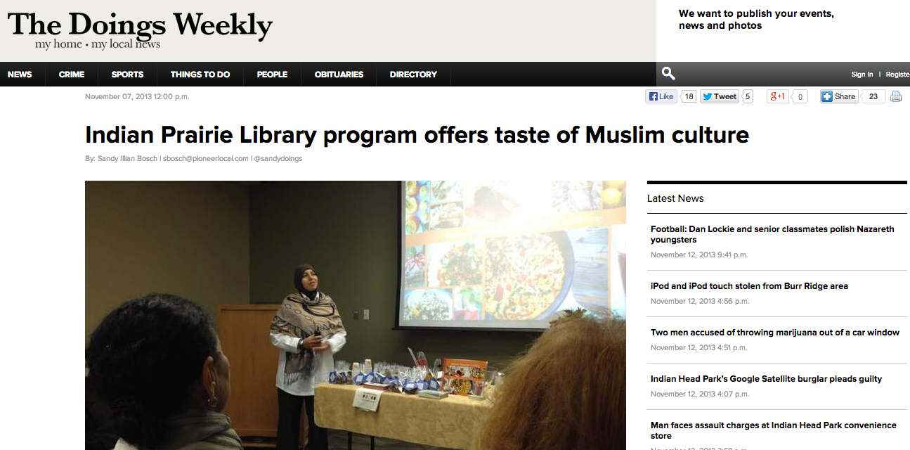 Indian_Prairie_Library_hosts_Muslim_program___The_Doings_Weekly