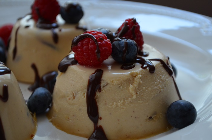 Toasted Almond Panna Cotta with Berries recipe in the Summer Ramadan Cooking cookbook 