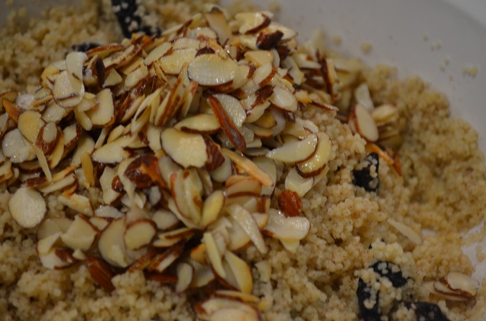 add almonds to couscous