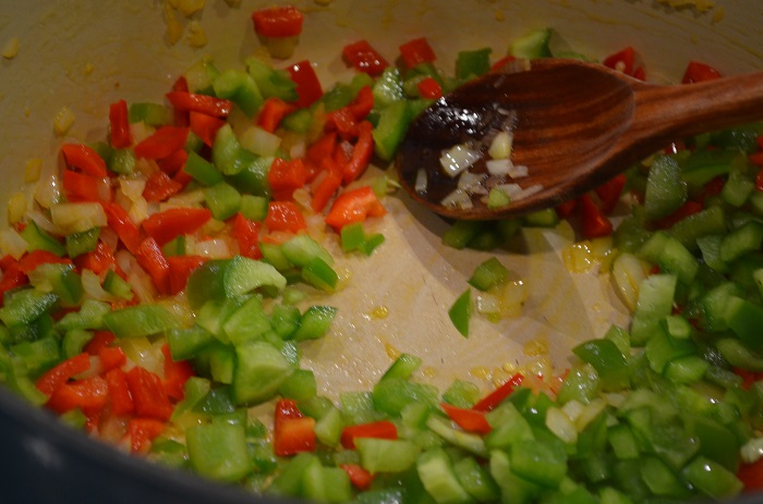 add green pepper
