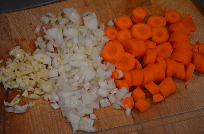 carrot onion and garlic