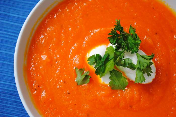 carrot soup from Sumemr Ramadan Cooking cookbook photo