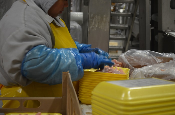 packaging the chicken