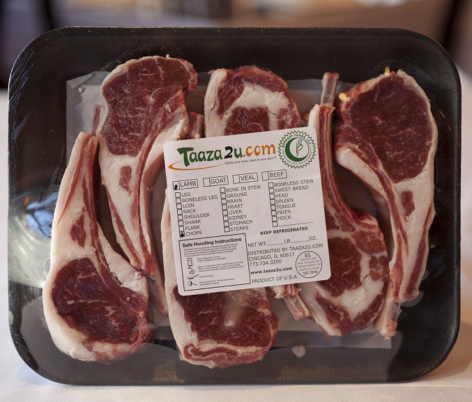 Lamb Chops Delivered by Taaza2u.com from Barkaat Foods