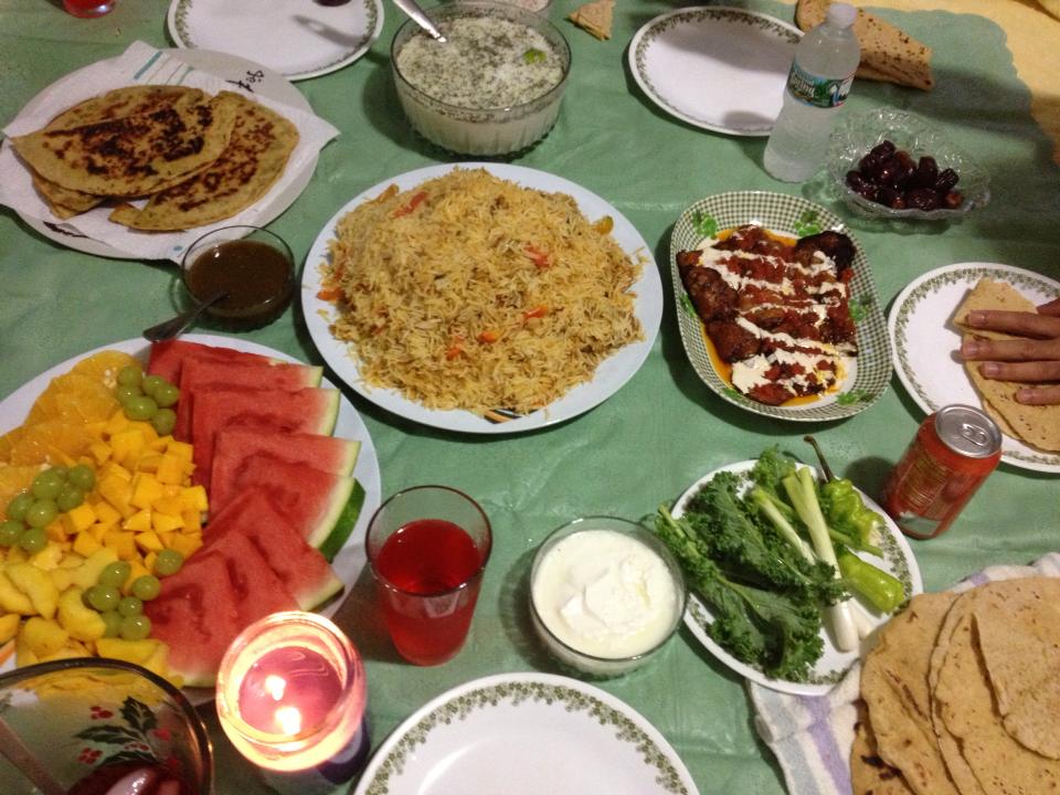 Iftar table - My Halal Kitchen by Yvonne Maffei-