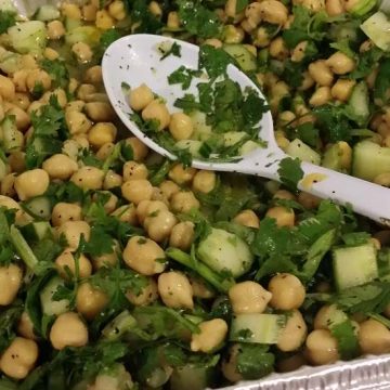 Chickpea & Cilantro Salad - Yvonne Maffei - Making Global Cuisine Halal